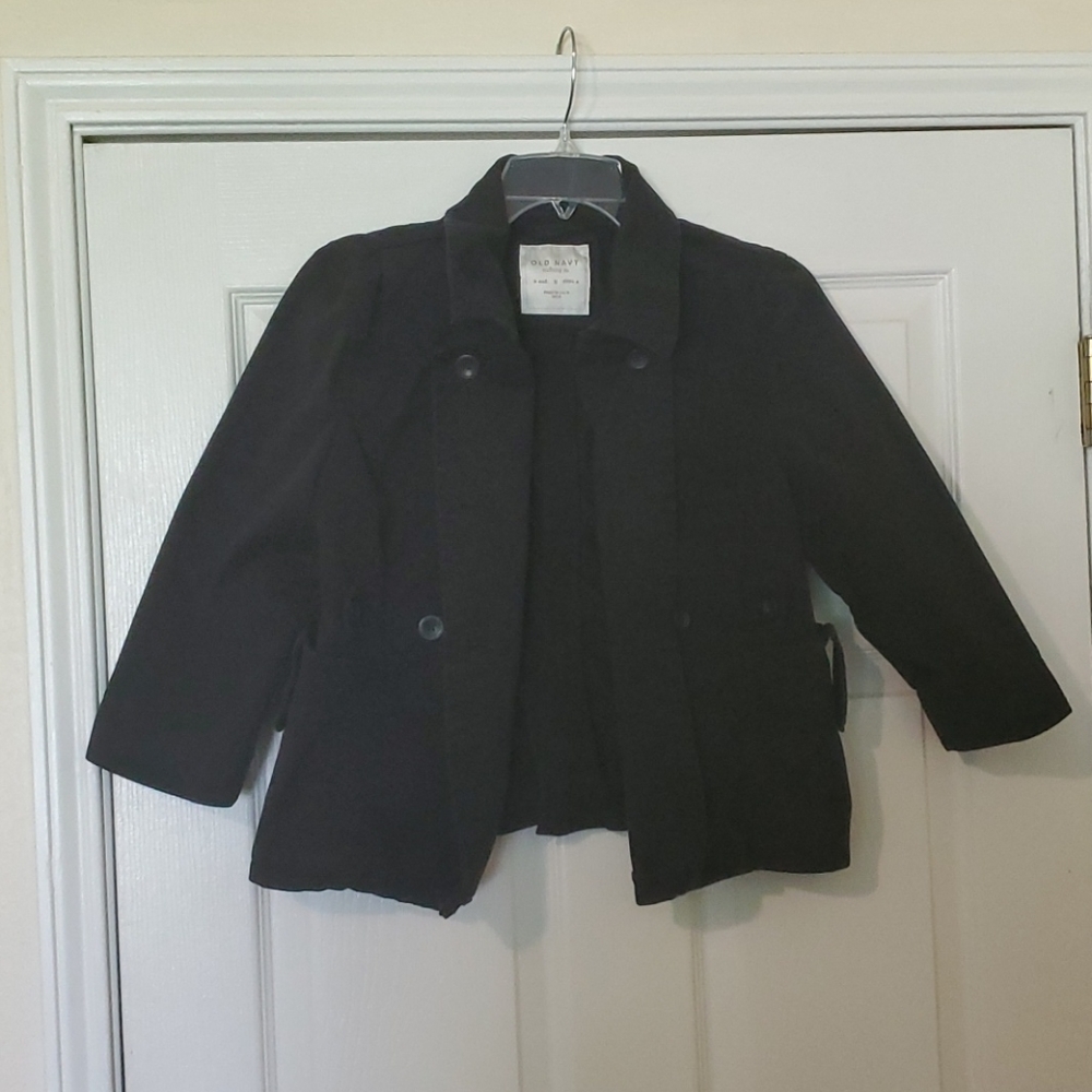 Old Navy Black Cotton Blazer - Women's M